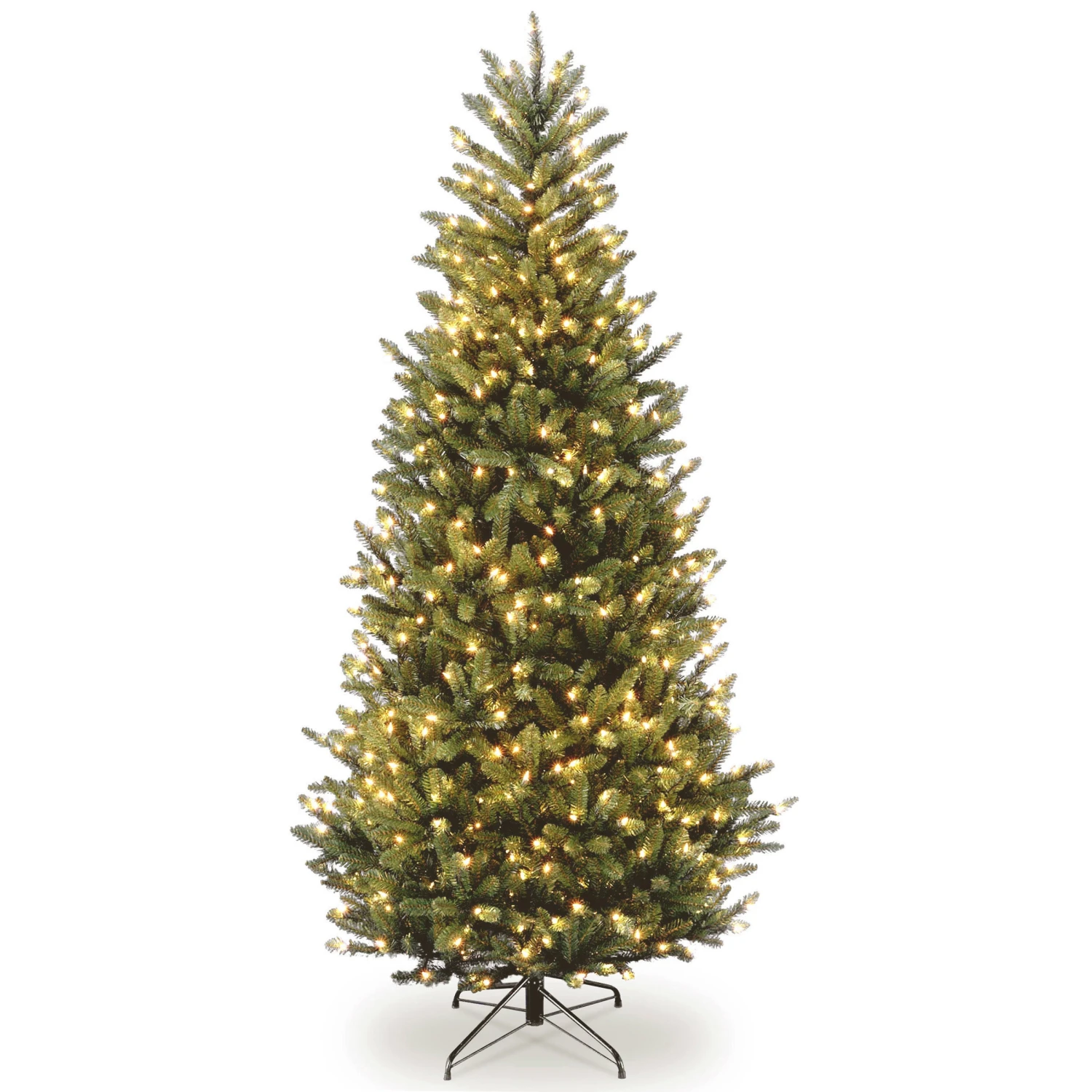 9 Ft. Pre-Lit Natural Fraser Fir Slim Tree With Clear Lights 1 9 Ft. Pre-Lit Natural Fraser Fir Slim Tree With Clear Lights