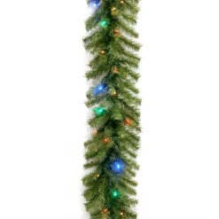 9 Ft. Pre-Lit Norwood Fir Garland With Dual Color LED Lights -Christmas Trees Sales NF 304D 9AB 1 1