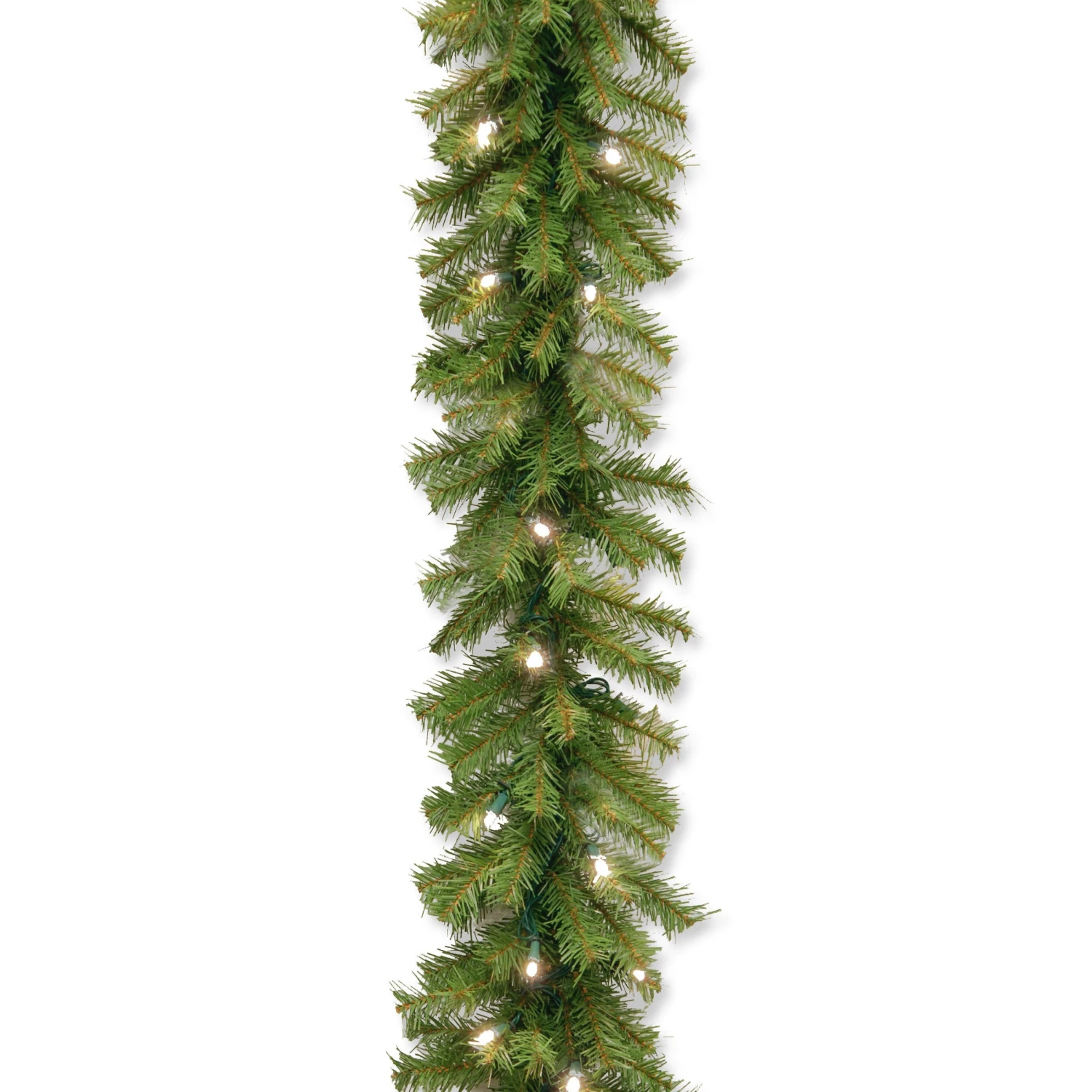 9 Ft. Pre-Lit Norwood Fir Garland With Warm White LED Lights 3 9 Ft. Pre-Lit Norwood Fir Garland With Warm White LED Lights - Image 3