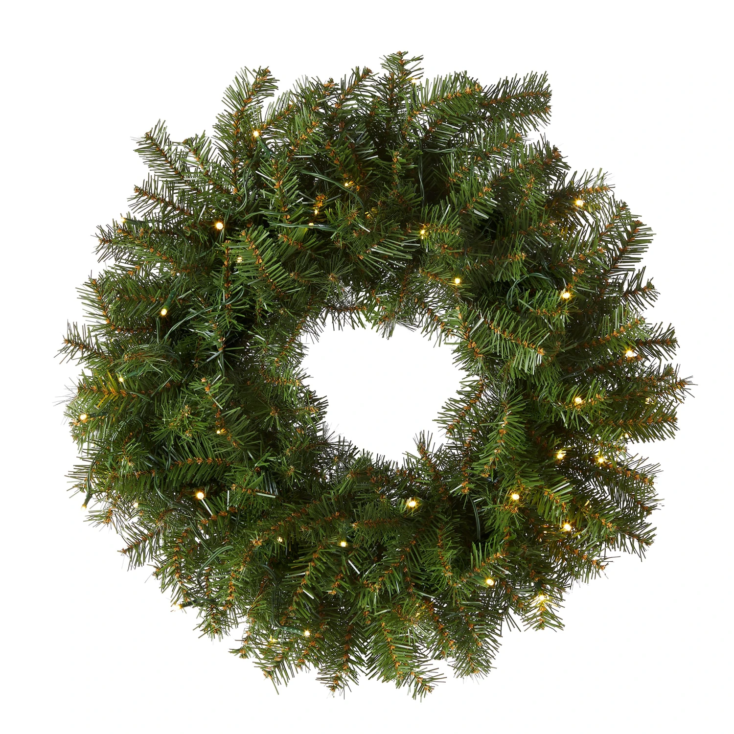 30 In. Pre-Lit Norwood Fir Wreath With LED Lights 1 30 In. Pre-Lit Norwood Fir Wreath With LED Lights