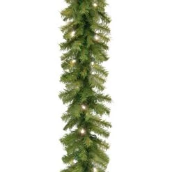 9 Ft. Pre-Lit Norwood Fir Garland With LED Lights