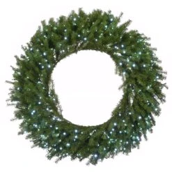 48 In. Pre-Lit Norwood Fir Wreath With Multicolor Lights