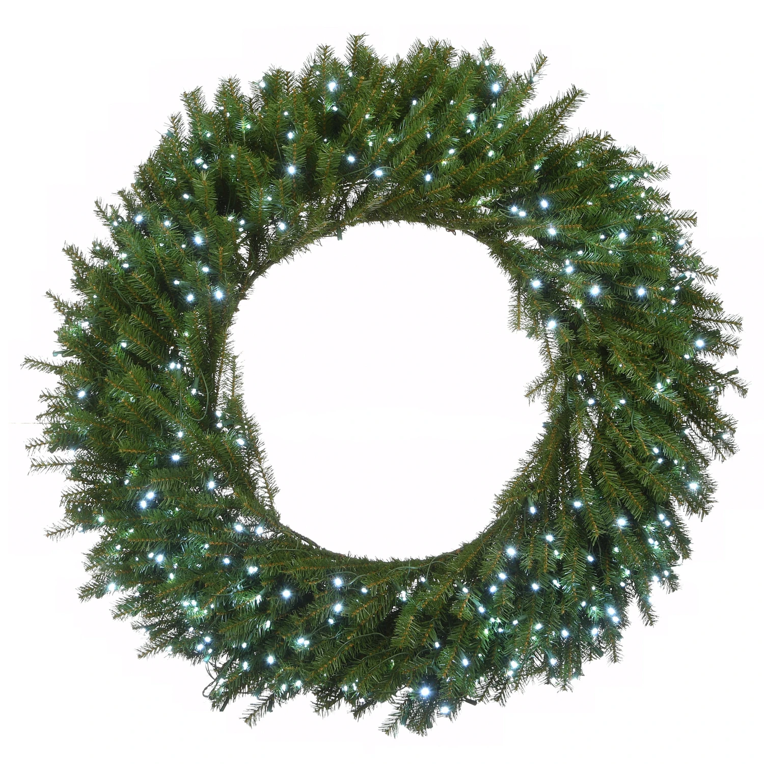 48 In. Pre-Lit Norwood Fir Wreath With Multicolor Lights 1 48 In. Pre-Lit Norwood Fir Wreath With Multicolor Lights