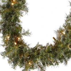 9 Ft. Pre-Lit Plug-In Norwood Fir Garland With Clear Lights - 10 In Diameter -Christmas Trees Sales NF7 300 9A 1 Silo C1