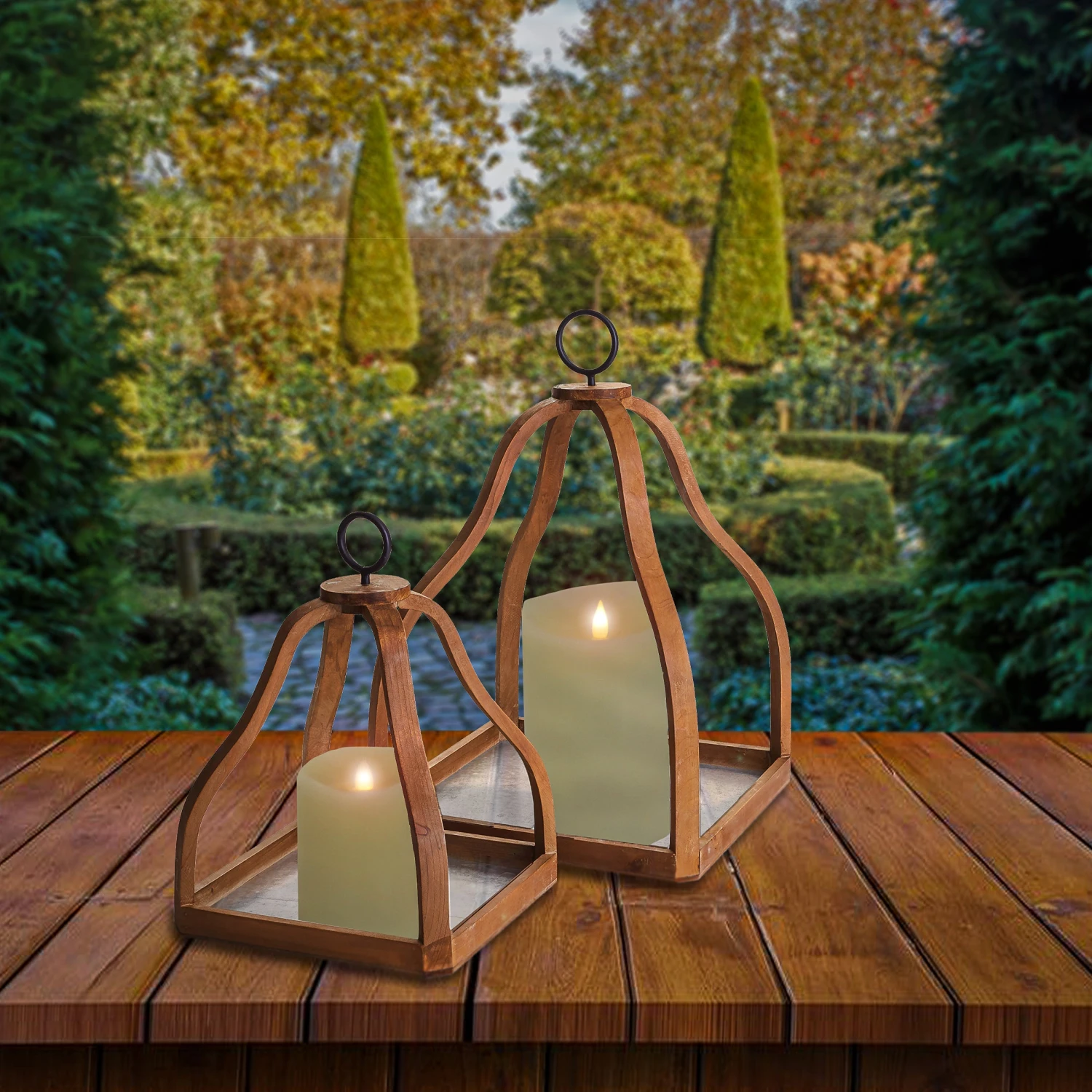 21 In. And 15 In. Ashlyn Nested Cages Décor 2 21 In. And 15 In. Ashlyn Nested Cages Décor - Image 2