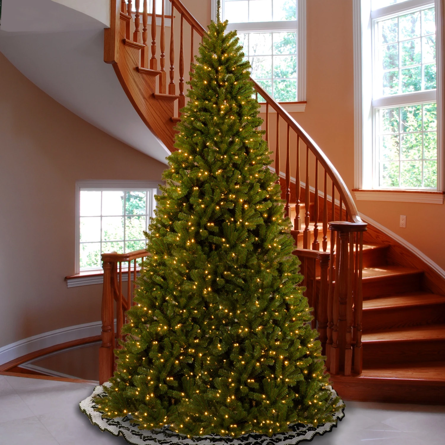 16 Ft. Pre-Lit North Valley Spruce Tree With Clear Lights 3 16 Ft. Pre-Lit North Valley Spruce Tree With Clear Lights - Image 3