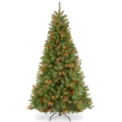 6.5 Ft. Pre-Lit North Valley Spruce Tree With Multicolor Lights
