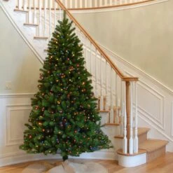 7 Ft. Pre-Lit North Valley Spruce Tree With Multicolor Lights -Christmas Trees Sales NRV7 301 70 2