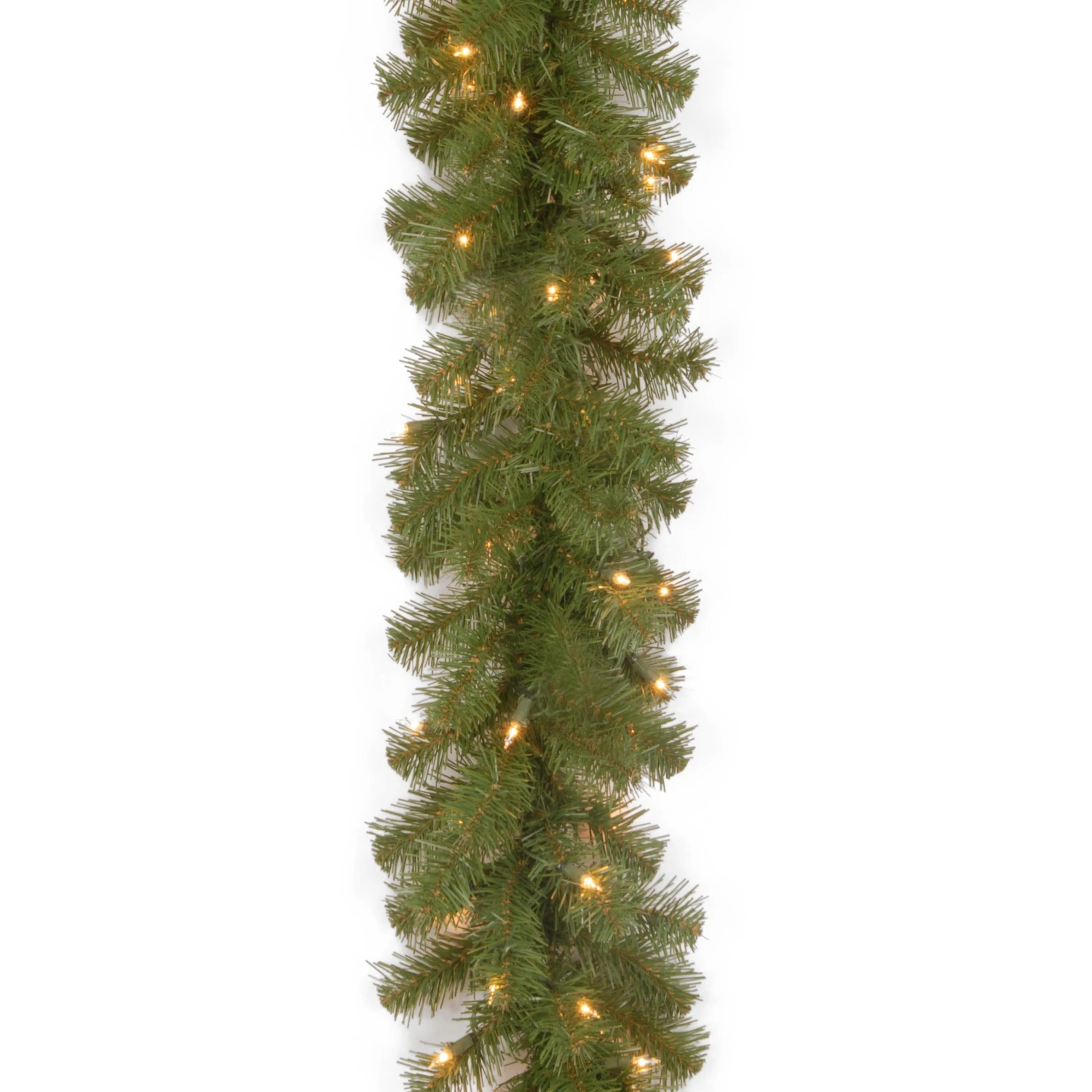 9 Ft. Pre-Lit North Valley Spruce Garland With Dual Color LED Lights 1 9 Ft. Pre-Lit North Valley Spruce Garland With Dual Color LED Lights