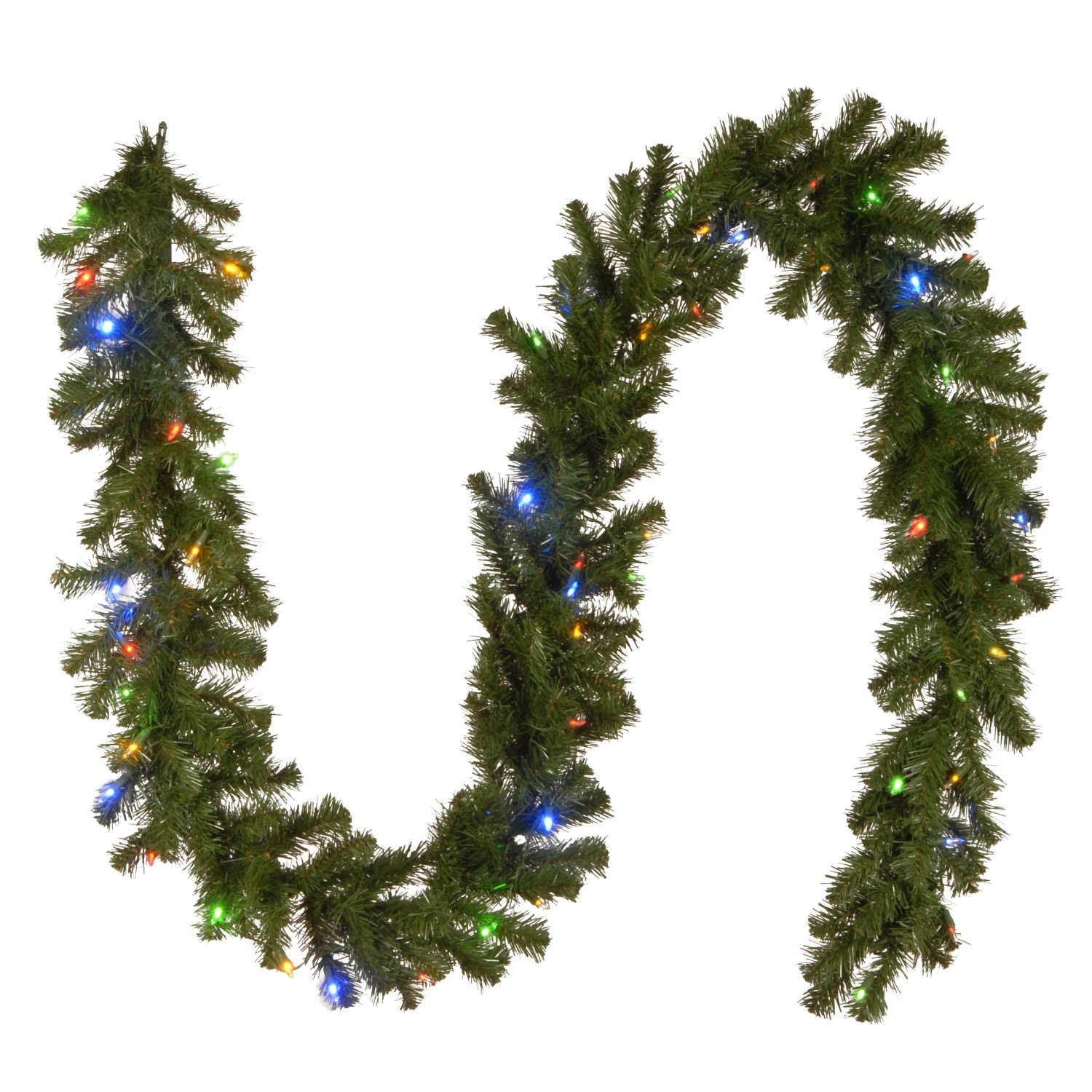 9 Ft. Pre-Lit North Valley Spruce Garland With Dual Color LED Lights 2 9 Ft. Pre-Lit North Valley Spruce Garland With Dual Color LED Lights - Image 2
