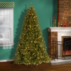 7.5 Ft. Pre-Lit North Valley Spruce Tree With PowerConnect Dual Color LED Lights 29 7.5 Ft. Pre-Lit North Valley Spruce Tree With PowerConnect Dual Color LED Lights -Christmas Trees Sales NRV7 D00 75 2