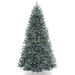 6.5 Ft. Pre-Lit North Valley Spruce Blue Tree With Clear Lights