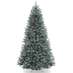 7 Ft. Pre-Lit North Valley Spruce Blue Tree With Clear Lights