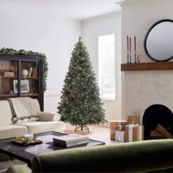 7.5 Ft. Pre-Lit North Valley Spruce Blue Tree With Clear Lights 14 7.5 Ft. Pre-Lit North Valley Spruce Blue Tree With Clear Lights -Christmas Trees Sales NRVB7 306 75 Lifestyle