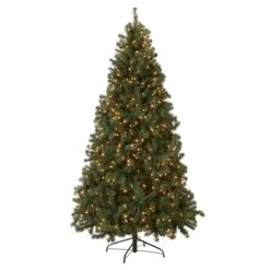 7.5 Ft. Pre-Lit North Valley Spruce Blue Tree With Clear Lights 13 7.5 Ft. Pre-Lit North Valley Spruce Blue Tree With Clear Lights -Christmas Trees Sales NRVB7 306 75 Silo