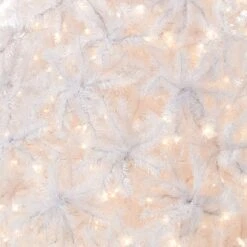 7.5 Ft. Pre-Lit North Valley Spruce White Tree With Clear Lights 15 7.5 Ft. Pre-Lit North Valley Spruce White Tree With Clear Lights -Christmas Trees Sales NRVW7 302 75 Silo C1