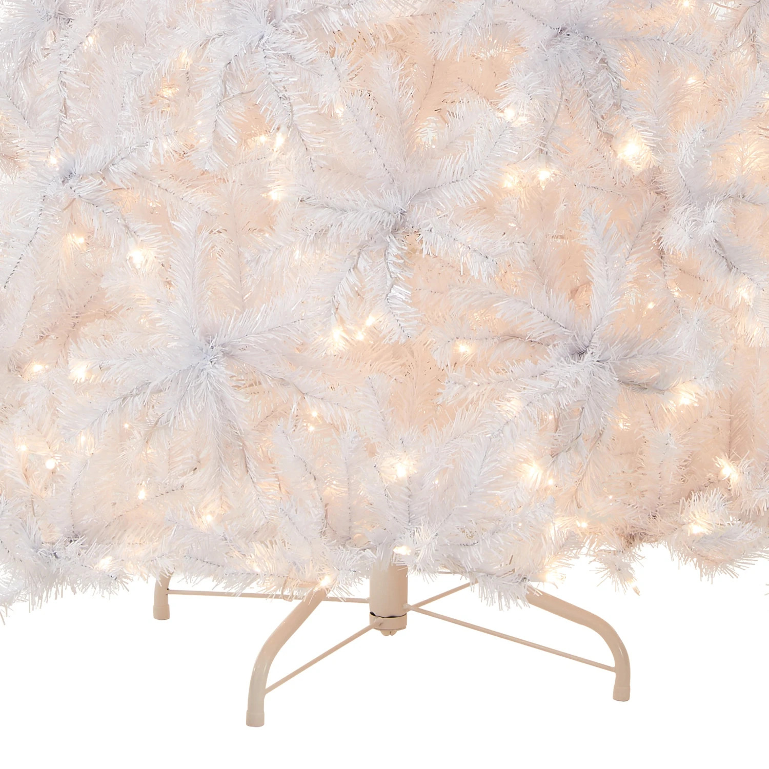 7.5 Ft. Pre-Lit North Valley Spruce White Tree With Clear Lights 8 7.5 Ft. Pre-Lit North Valley Spruce White Tree With Clear Lights - Image 8