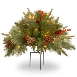 18 In. Colonial Fir Urn Filler With LED Lights