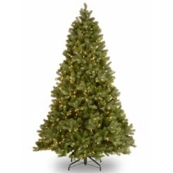 6.5 Ft. Pre-Lit Downswept Douglas Fir Tree With Clear Lights