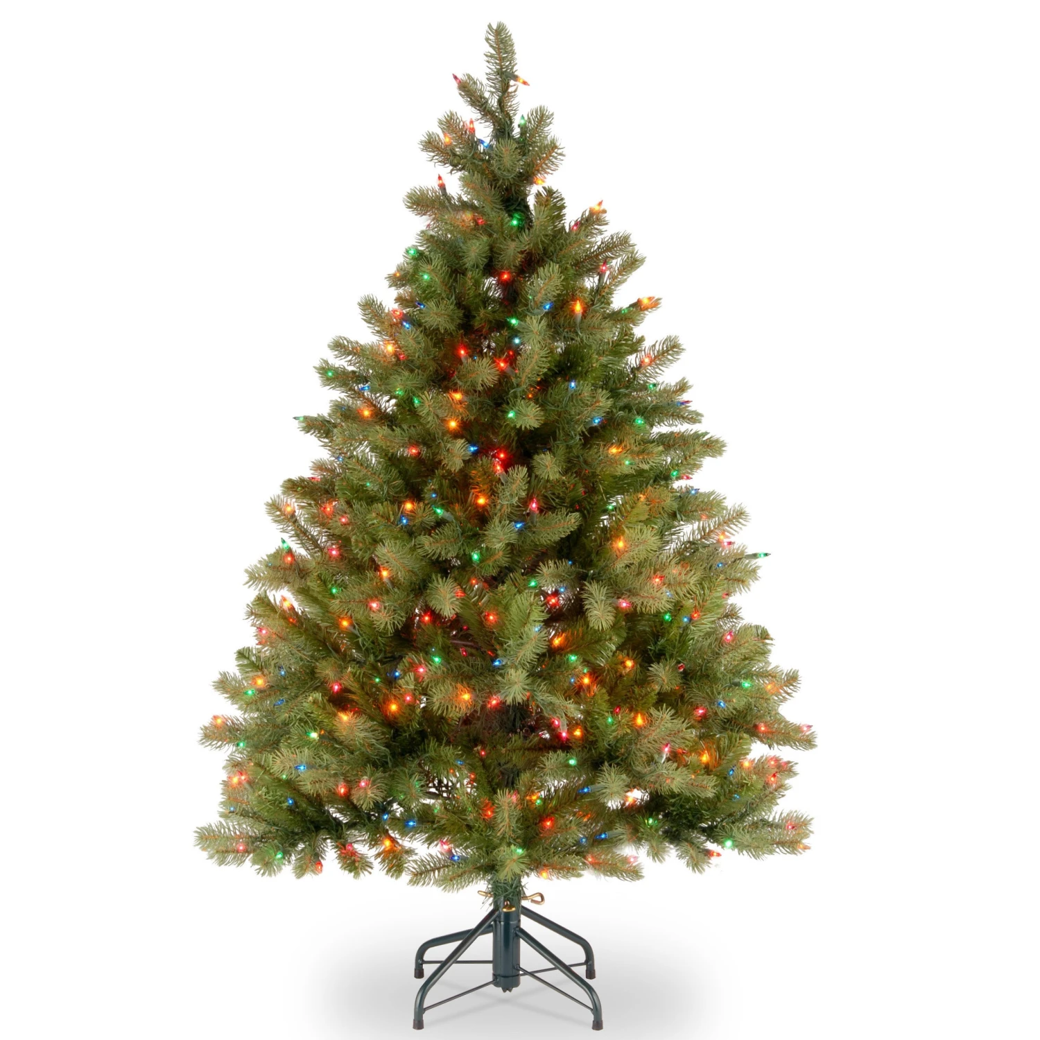 4.5 Ft. Pre-Lit Downswept Douglas Fir Tree With Multicolor Lights 1 4.5 Ft. Pre-Lit Downswept Douglas Fir Tree With Multicolor Lights