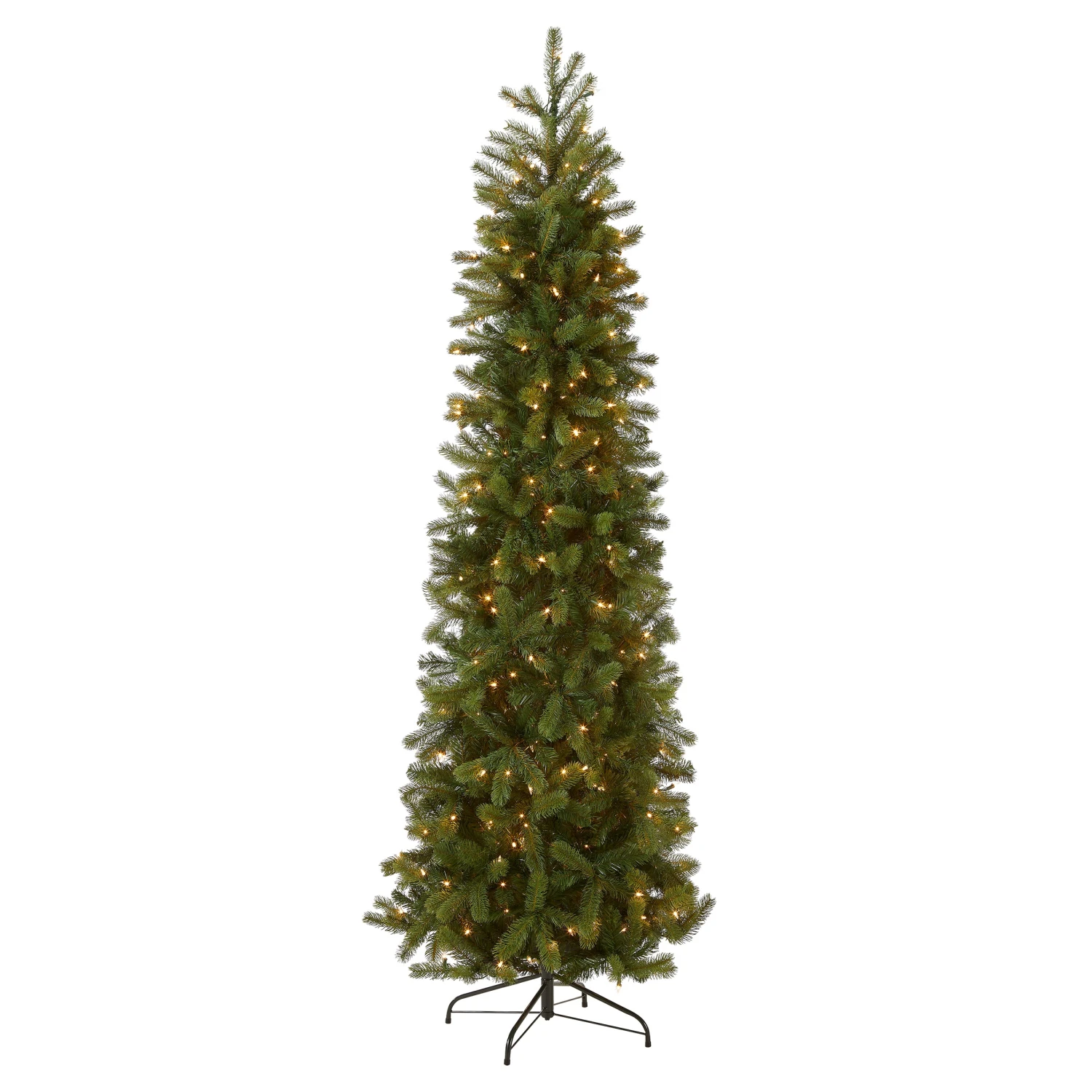 9 Ft. Pre-Lit Downswept Douglas Fir Pencil Slim Tree With Clear Lights 10 9 Ft. Pre-Lit Downswept Douglas Fir Pencil Slim Tree With Clear Lights - Image 10