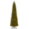 12 Ft. Pre-Lit Downswept Douglas Fir Pencil Slim Tree With Dual Color LED Lights