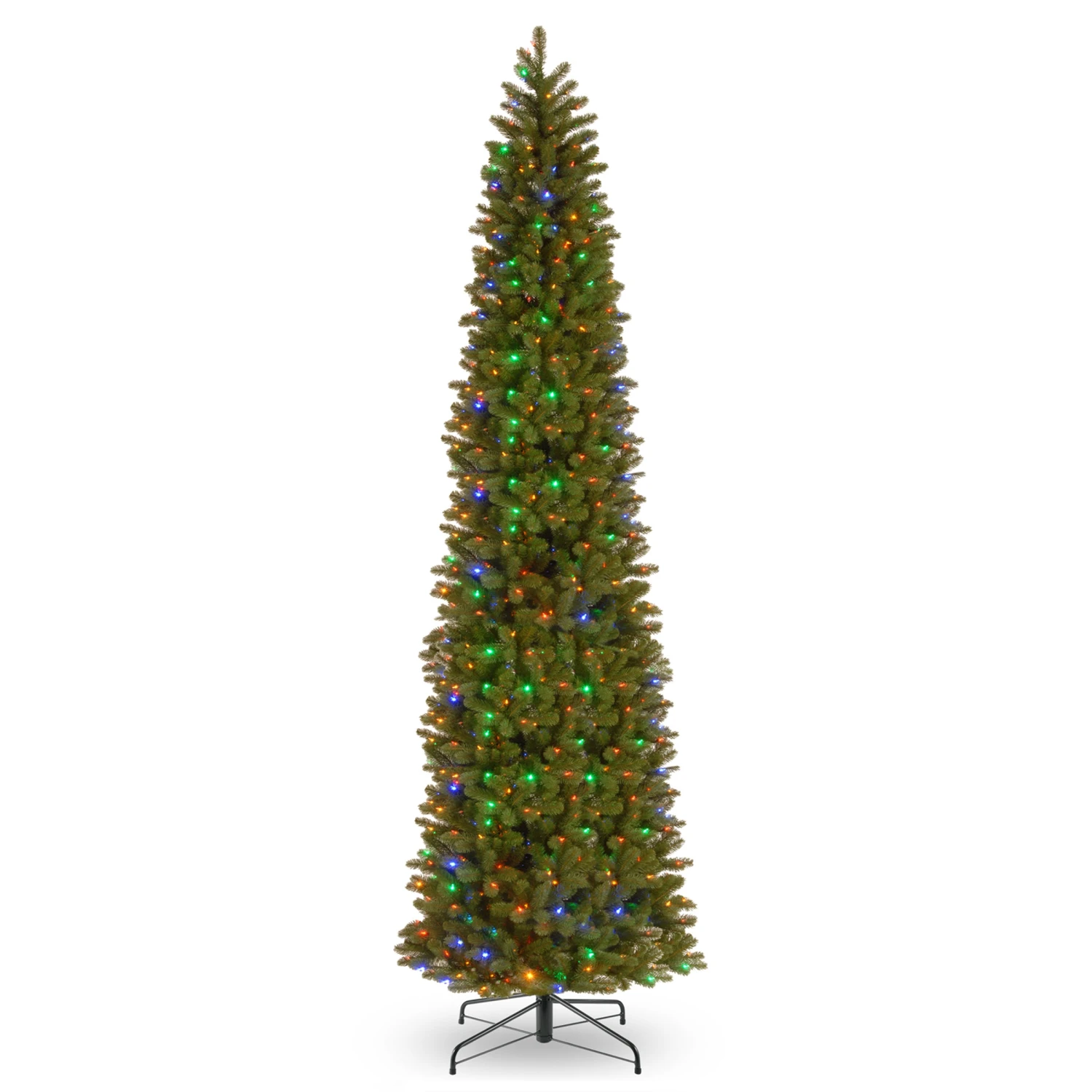 12 Ft. Pre-Lit Downswept Douglas Fir Pencil Slim Tree With Dual Color LED Lights 7 12 Ft. Pre-Lit Downswept Douglas Fir Pencil Slim Tree With Dual Color LED Lights - Image 7