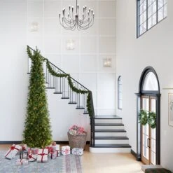 12 Ft. Pre-Lit Downswept Douglas Fir Pencil Slim Tree With Dual Color LED Lights 29 12 Ft. Pre-Lit Downswept Douglas Fir Pencil Slim Tree With Dual Color LED Lights -Christmas Trees Sales PEDD4 392D 120 Lifestyle