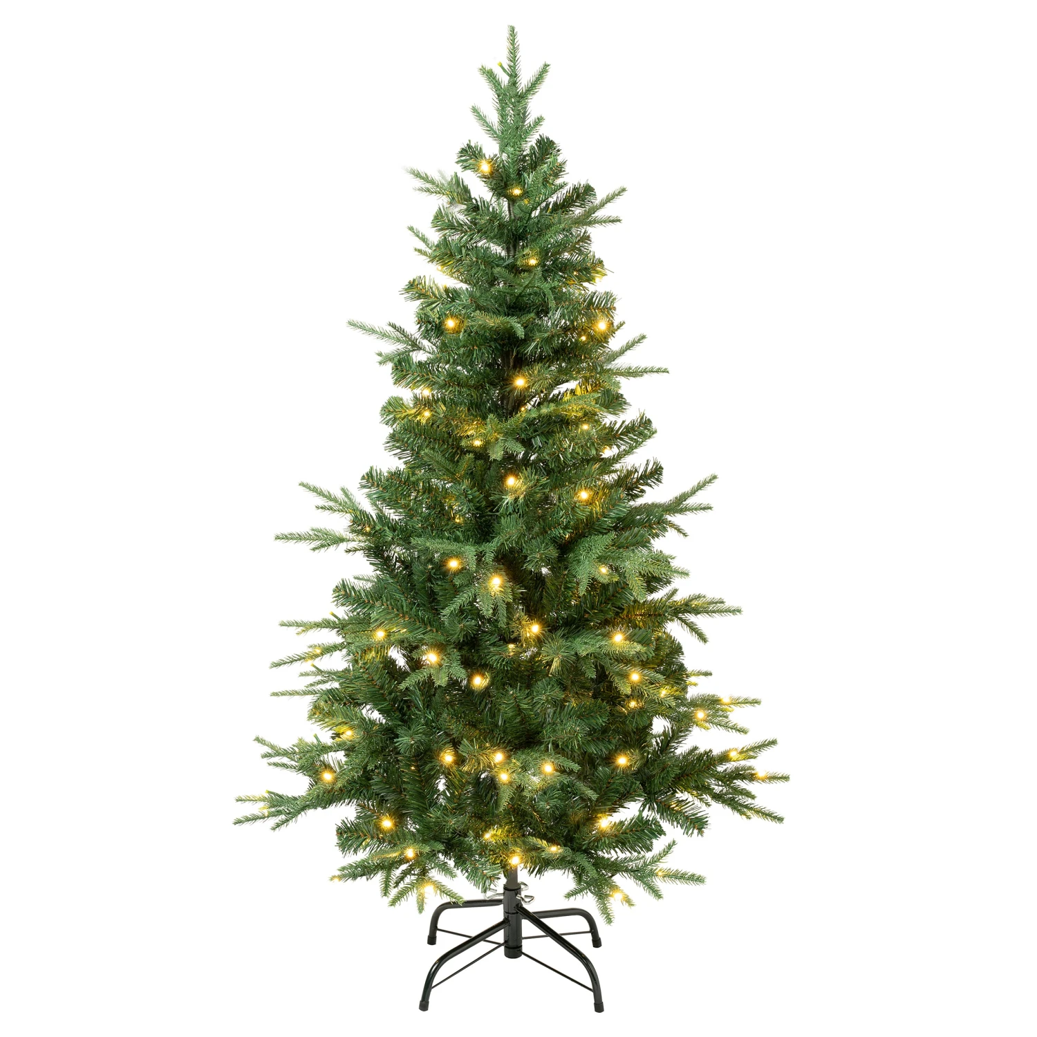4.5 Ft. Pre-Lit Duxbury Light Green Tree With Warm White LED Lights 1 4.5 Ft. Pre-Lit Duxbury Light Green Tree With Warm White LED Lights