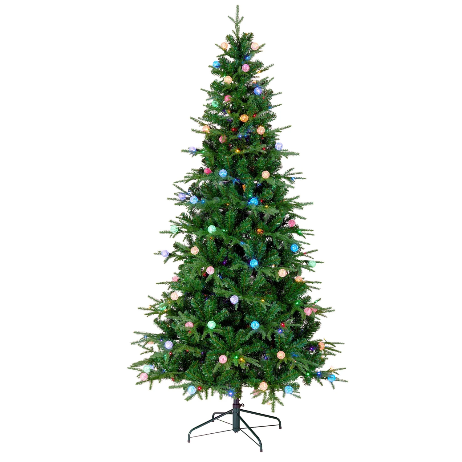 7 Ft. Duxbury Slim Tree With Dual Color LED Lights 1 7 Ft. Duxbury Slim Tree With Dual Color LED Lights