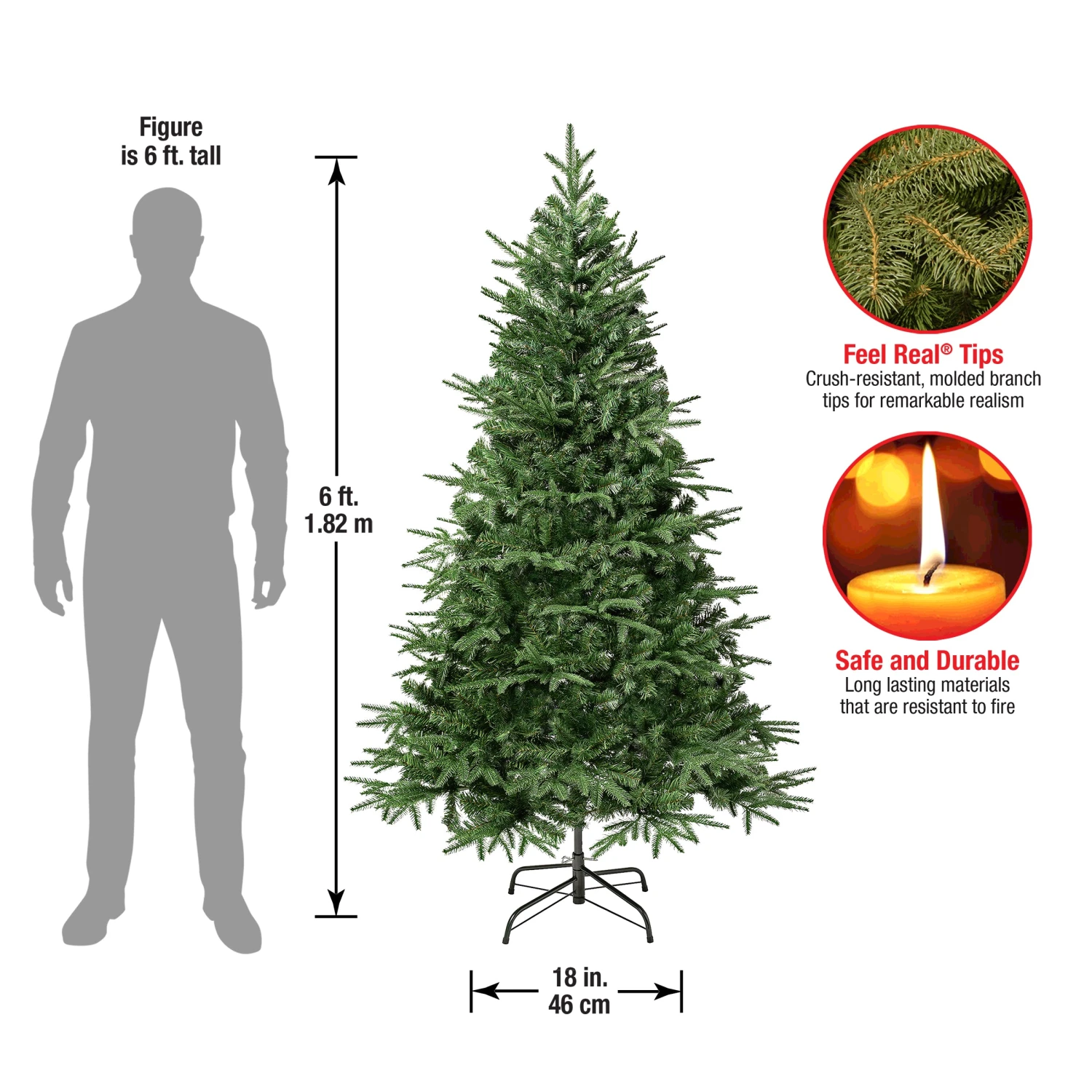 6 Ft. Duxbury Feel Real Tree 5 6 Ft. Duxbury Feel Real Tree - Image 5