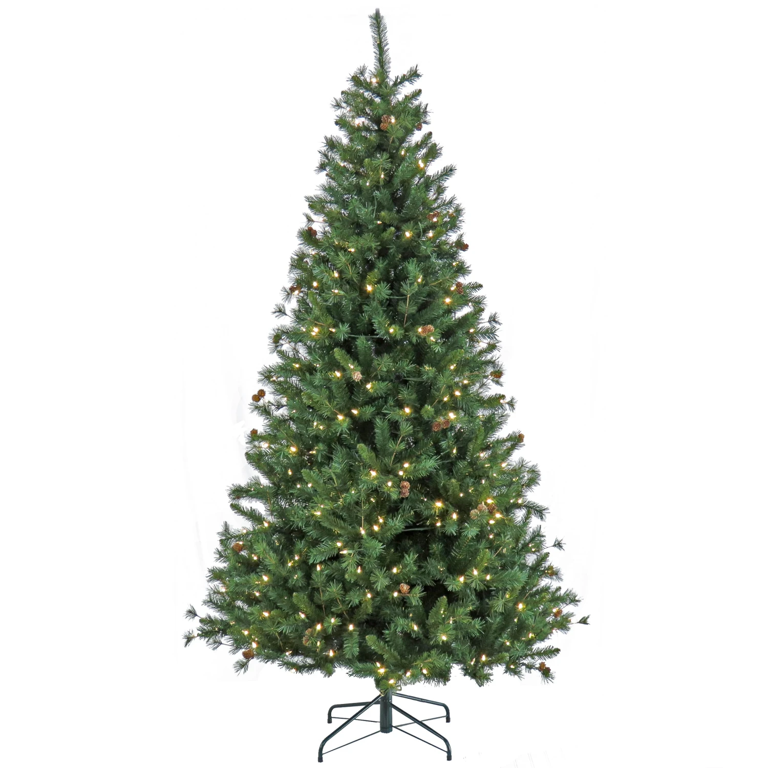 7.5 Ft. Pre-Lit Cedar Spruce Tree With LED Lights 1 7.5 Ft. Pre-Lit Cedar Spruce Tree With LED Lights