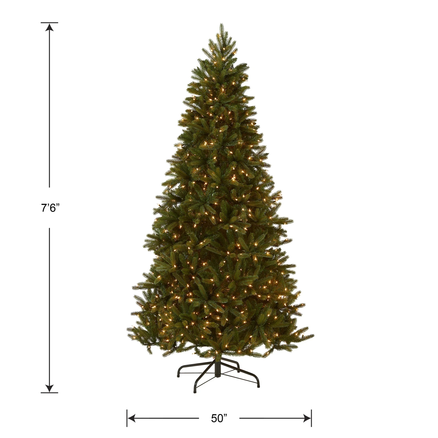 7.5 Ft. Pre-Lit Grande Fir Medium Tree With Clear Lights 5 7.5 Ft. Pre-Lit Grande Fir Medium Tree With Clear Lights - Image 5