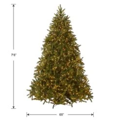 7.5 Ft. Pre-Lit Jersey Fraser Fir Tree With Clear Lights 13 7.5 Ft. Pre-Lit Jersey Fraser Fir Tree With Clear Lights -Christmas Trees Sales PEJF1 300 75 Silo Dim