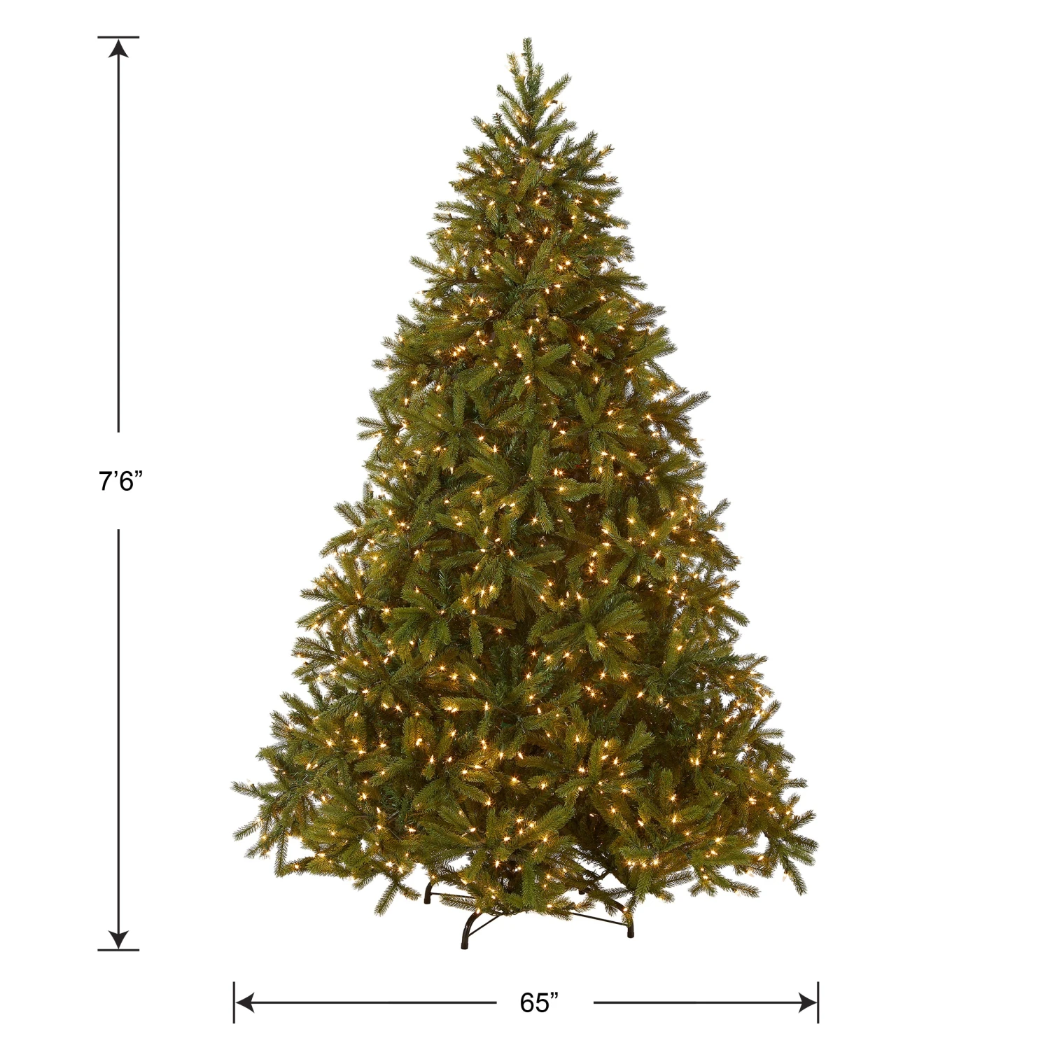 7.5 Ft. Pre-Lit Jersey Fraser Fir Tree With Clear Lights 5 7.5 Ft. Pre-Lit Jersey Fraser Fir Tree With Clear Lights - Image 5