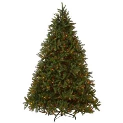 7.5 Ft. Pre-Lit Jersey Fraser Fir Tree With Multicolor Lights