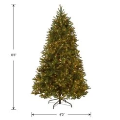 6.5 Ft. Pre-Lit Jersey Fraser Fir Medium Tree With Clear Lights 11 6.5 Ft. Pre-Lit Jersey Fraser Fir Medium Tree With Clear Lights -Christmas Trees Sales PEJF1 302 65 Silo Dim