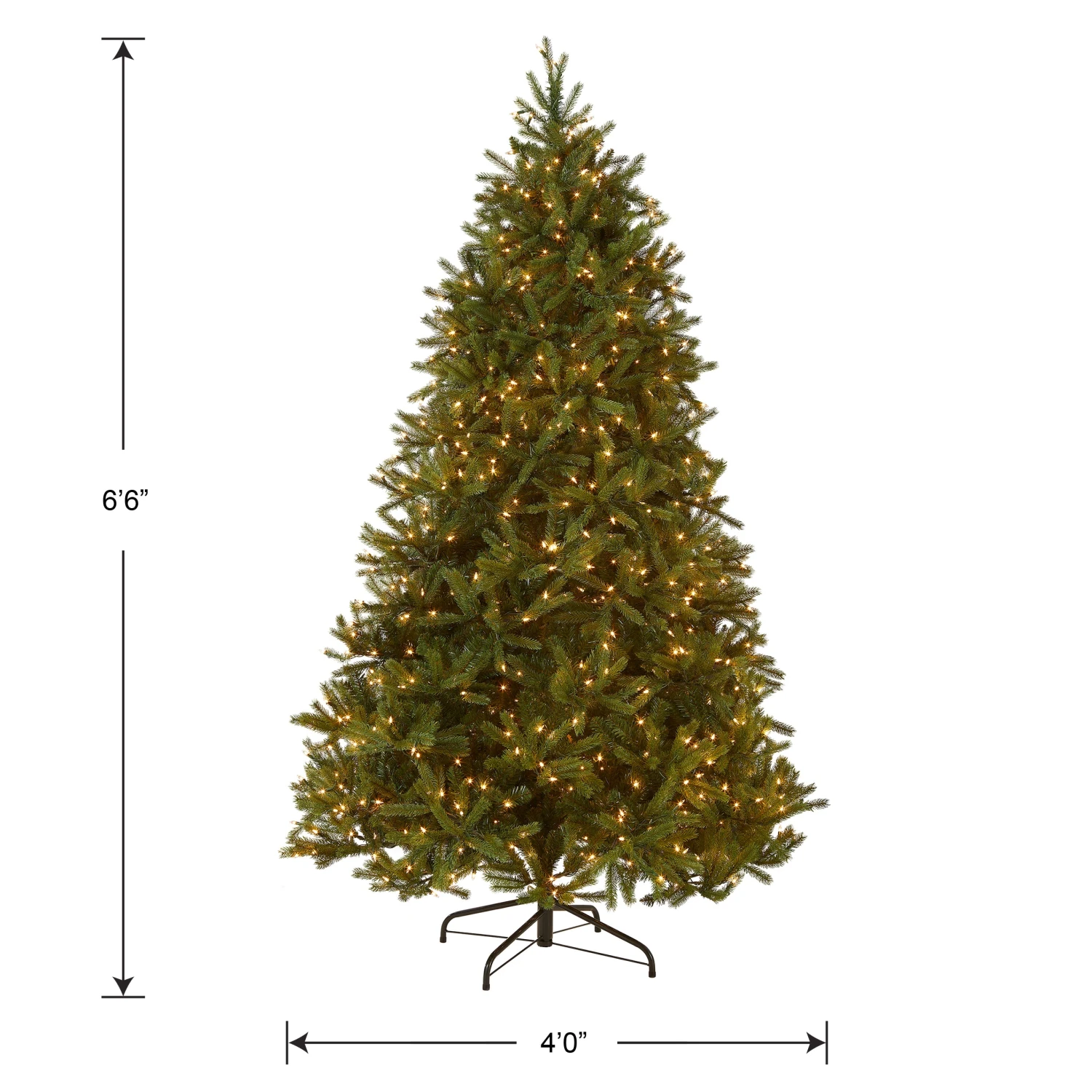 6.5 Ft. Pre-Lit Jersey Fraser Fir Medium Tree With Clear Lights 5 6.5 Ft. Pre-Lit Jersey Fraser Fir Medium Tree With Clear Lights - Image 5