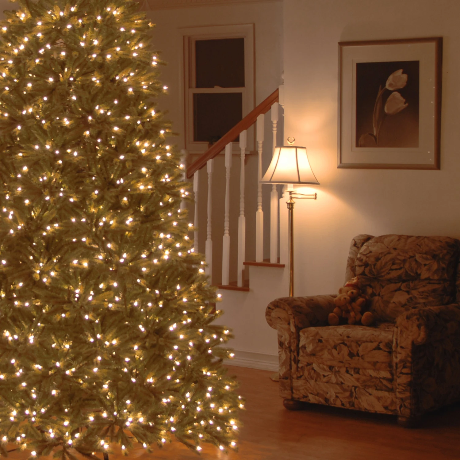 7.5 Ft. Pre-Lit Jersey Fraser Fir Medium Tree With Dual Color LED Lights 9 7.5 Ft. Pre-Lit Jersey Fraser Fir Medium Tree With Dual Color LED Lights - Image 9