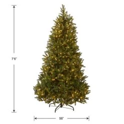 7.5 Ft. Pre-Lit Jersey Fraser Fir Medium Tree With Dual Color LED Lights 14 7.5 Ft. Pre-Lit Jersey Fraser Fir Medium Tree With Dual Color LED Lights -Christmas Trees Sales PEJF1 302LD 75 Silo Dim