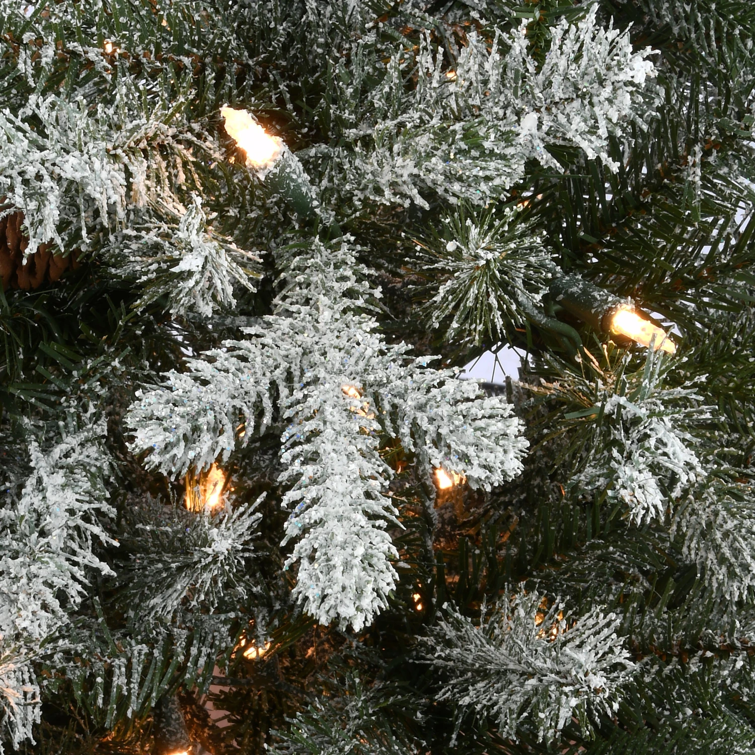 4 Ft. Pre-LitSnowy Morgan Spruce Tree With Clear Lights 4 4 Ft. Pre-LitSnowy Morgan Spruce Tree With Clear Lights - Image 4