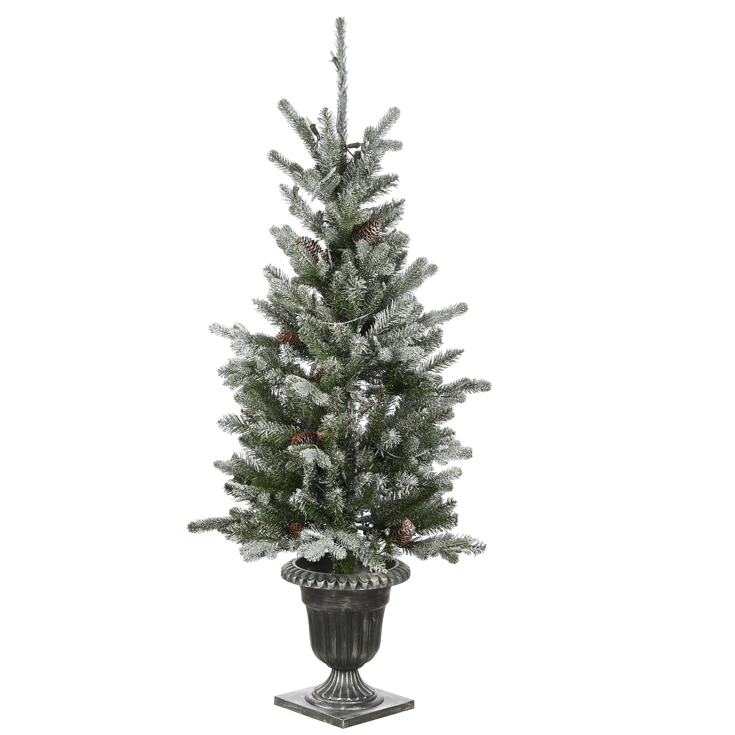 4 Ft. Pre-LitSnowy Morgan Spruce Tree With Clear Lights 6 4 Ft. Pre-LitSnowy Morgan Spruce Tree With Clear Lights - Image 6