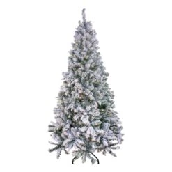 6.5 Ft. Pre-Lit Snowy Mixed Pine Tree With Clear Lights 17 6.5 Ft. Pre-Lit Snowy Mixed Pine Tree With Clear Lights -Christmas Trees Sales PEMX2 302 65F