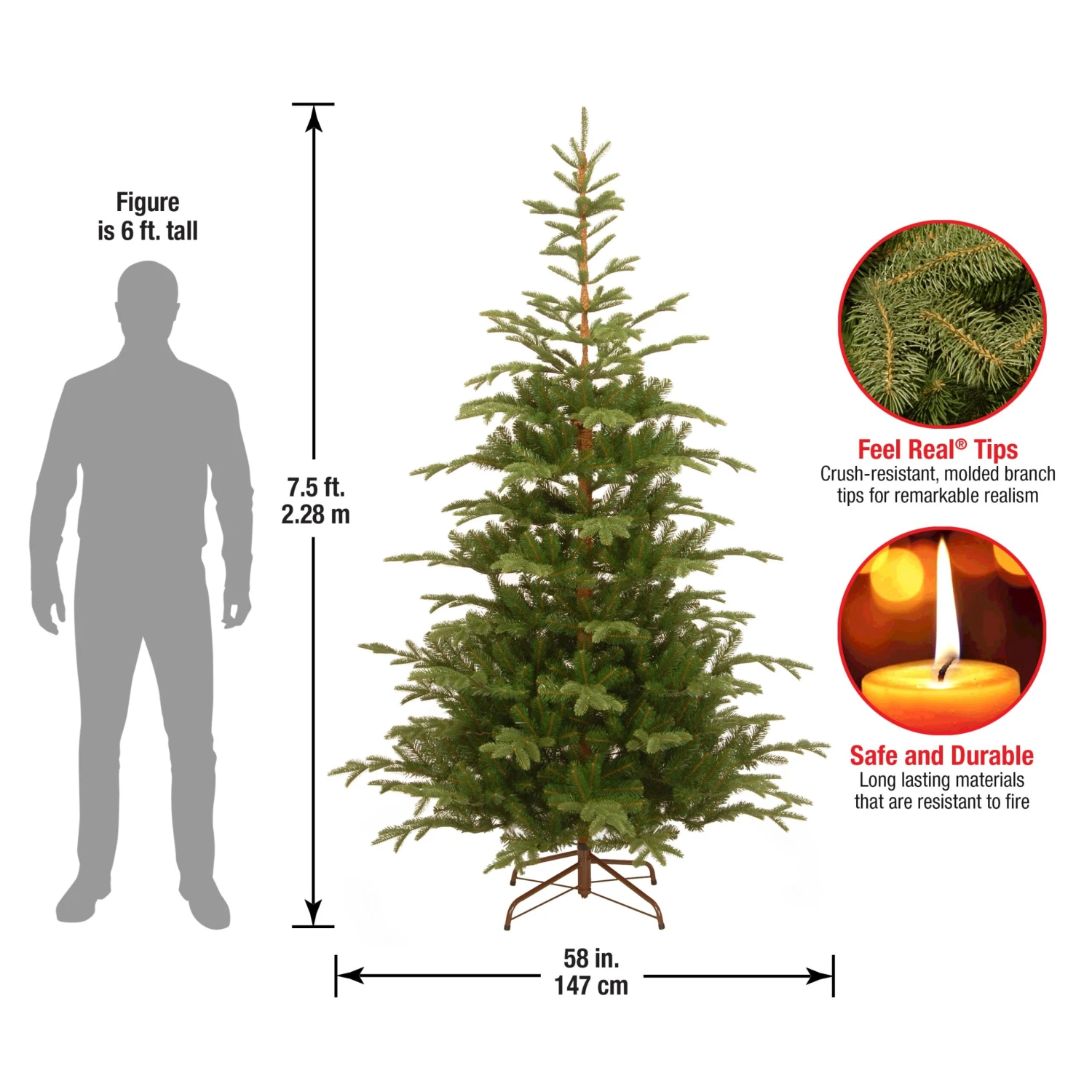 7.5 Ft. Norwegian Spruce Tree 6 7.5 Ft. Norwegian Spruce Tree - Image 6