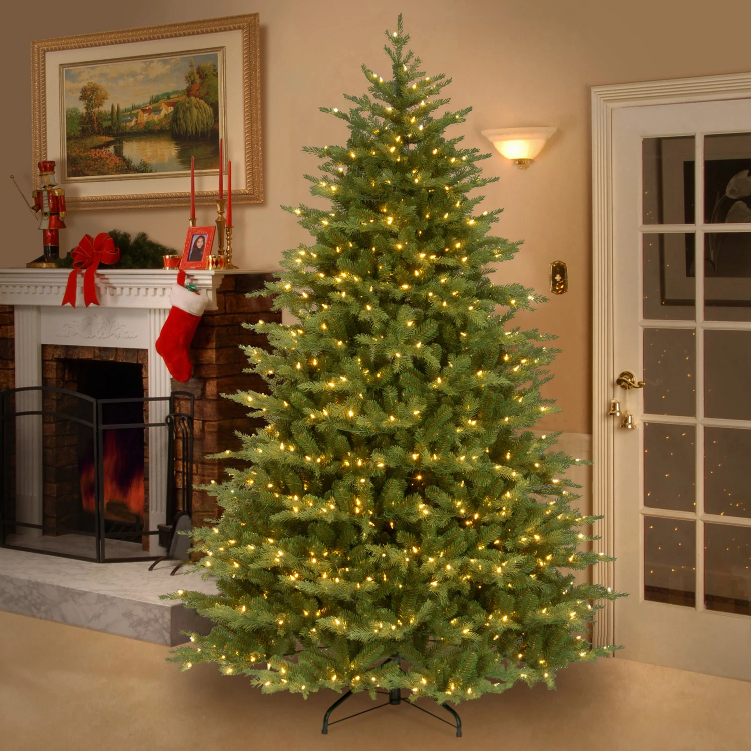 9 Ft. Pre-Lit Nordic Spruce Medium Tree With Clear Lights 7 9 Ft. Pre-Lit Nordic Spruce Medium Tree With Clear Lights - Image 7
