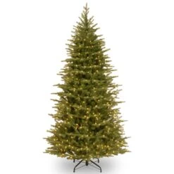 6.5 Ft. Pre-Lit Nordic Spruce Slim Tree With Clear Lights
