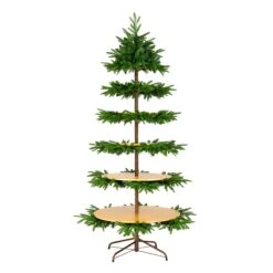 7.5 Ft. Platform Slim Tree With Shelves -Christmas Trees Sales PEPLT100 701 75