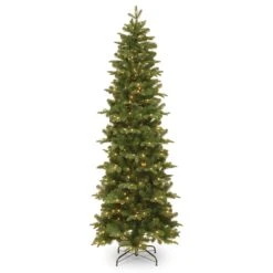 6.5 Ft. Pre-Lit Prescott Pencil Slim Tree With Clear Lights