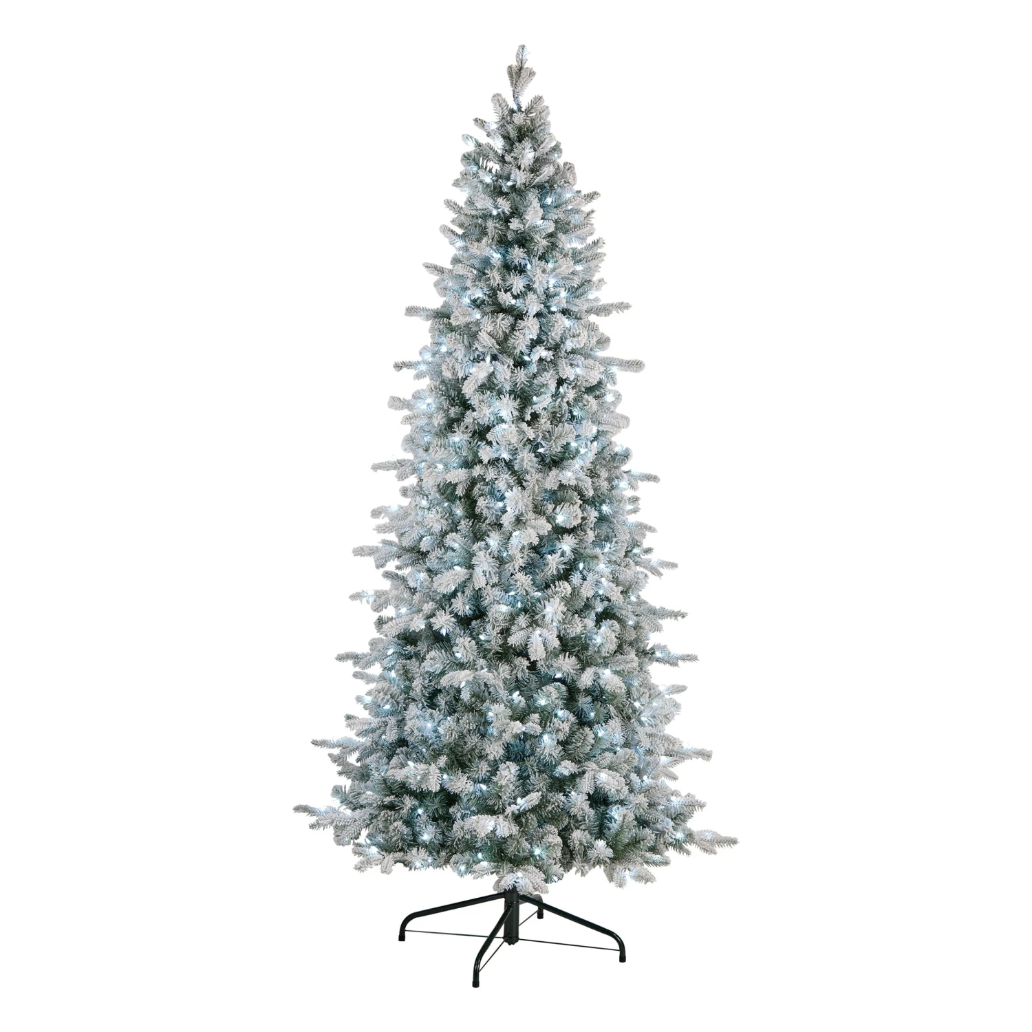 6 Ft. Pre-Lit Snowy Comet Slim Blue Tree With LED Lights 5 6 Ft. Pre-Lit Snowy Comet Slim Blue Tree With LED Lights - Image 5