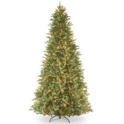 9 Ft. Pre-Lit Tiffany Fir Slim Tree With Clear Lights - PE Branch Tips 21 9 Ft. Pre-Lit Tiffany Fir Slim Tree With Clear Lights - PE Branch Tips -Christmas Trees Sales PETF3 304 90